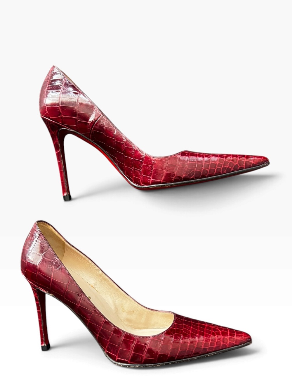 CHRISTIAN LOUBOUTIN Ltd Edition Crocodile pumps Sz.38 1/2